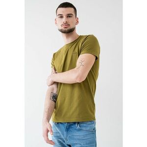 Tricou slim fit cu decolteu la baza gatului imagine