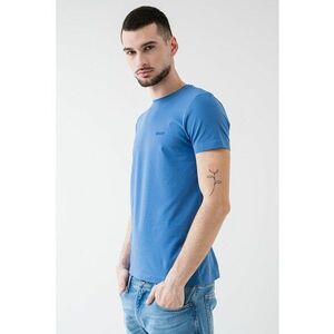 Tricou slim fit cu decolteu la baza gatului imagine