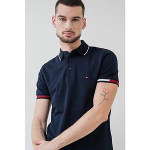 Tricou polo din amestec de bumbac cu logo imagine