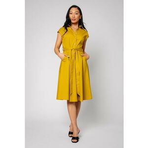 Rochie tip camasa Yellow Mustard 12652 imagine