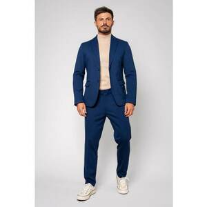 Costum sacou si pantalon lung Navy 14291 imagine