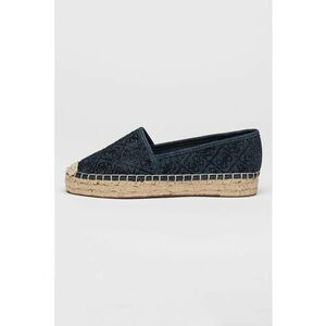 Pantofi loafer din material textil cu model logo imagine