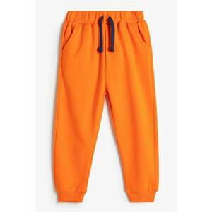 Pantaloni de trening din bumbac cu buzunare laterale imagine