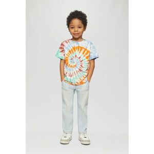 Tricou de bumbac cu model tie-dye imagine