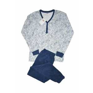 Pijama dama DDB60 S INTL Alb/blue imagine