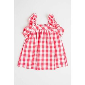 Rochie din bumbac cu model gingham imagine