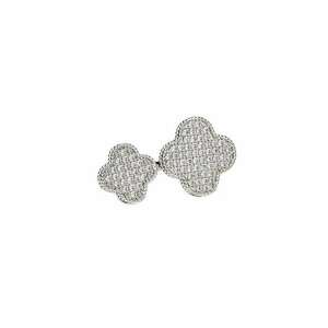 Inel Silver Double Flower Alhambra imagine