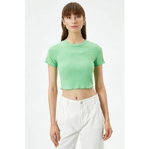 Tricou crop striat imagine