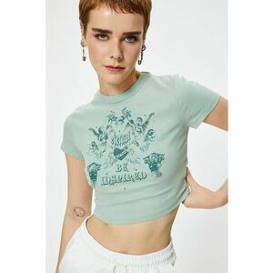 Tricou crop slim fit imagine