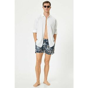 Pantaloni scurti de baie cu model tropical imagine