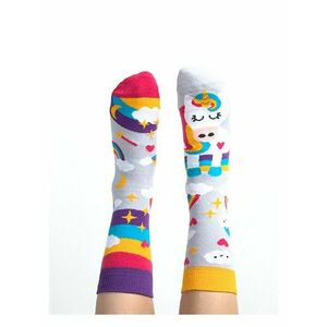 Sosete copii bumbac colorate cu unicorn Nanushki Happy Unicorn Kids imagine