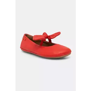 Camper balerini din piele pentru copii Right Kids culoarea rosu, K800434 imagine