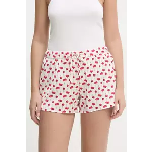 Abercrombie & Fitch pantaloni scurți de pijama femei, culoarea bej, KI146-5048 imagine