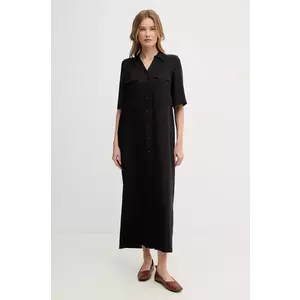 Mos Mosh rochie culoarea negru, maxi, drept, 169370 imagine