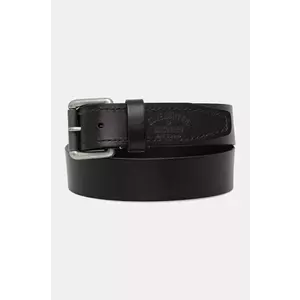 Superdry curea de piele barbati, culoarea negru, M9210116A-02A imagine