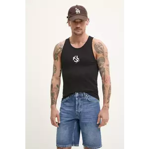 Karl Lagerfeld Jeans tricou culoarea negru, A2M17093 imagine