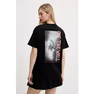 Vans tricou din bumbac femei, culoarea negru, VN000MCFBLK1 imagine