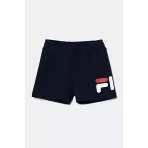 Fila pantaloni scurti copii BILICE culoarea albastru marin, cu imprimeu, talie reglabila, FAK0417 imagine