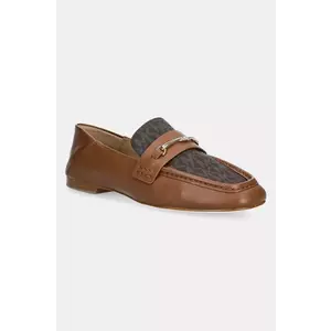 MICHAEL Michael Kors mocasini Lena femei, culoarea maro, cu toc plat, 40S5LEFP2B.227 imagine