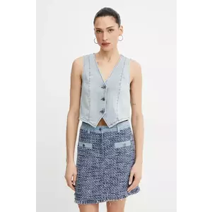 Morgan vesta jeans CFLA un singur rand de nasturi, CFLA imagine