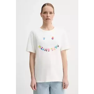 PS Paul Smith tricou din bumbac femei, culoarea bej, W2R.232V.PP4959 imagine
