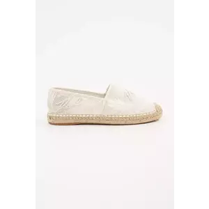 Karl Lagerfeld espadrile KAMINI culoarea alb, KL80121A imagine
