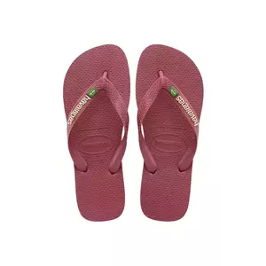 Havaianas slapi BRASIL LOGO femei, culoarea bordo, 4110850.9339 imagine
