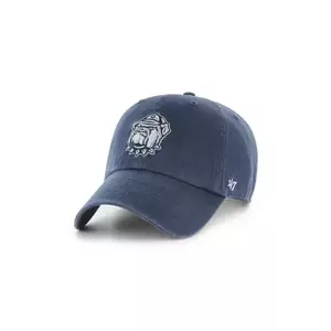 47 brand șapcă de baseball din bumbac NCAA Georgetown Hoyas culoarea albastru marin, cu imprimeu, C-NLRGW1093GWS-NY imagine