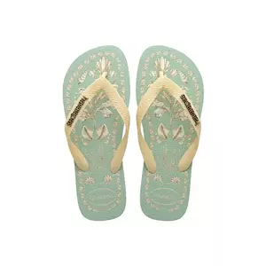Havaianas slapi TOP TROPICALIA VIBES femei, culoarea turcoaz, 4149722.9338 imagine