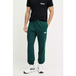 The North Face pantaloni de trening Simple Dome barbati, culoarea verde, cu imprimeu, NF0A8C1W6GI1 imagine