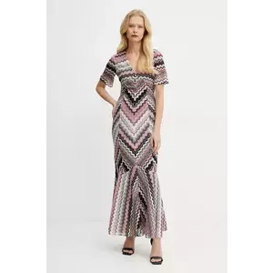 Missoni rochie culoarea bej, maxi, evazati, DS25SG1J.BR00ZV imagine