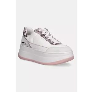 MICHAEL Michael Kors sneakers din piele Hayes femei, culoarea alb, 43S5HYFS1S.688 imagine