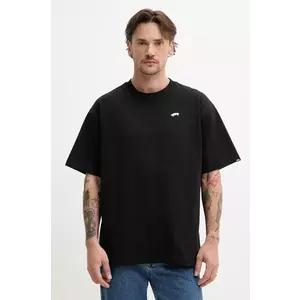 Vans tricou din bumbac barbati, culoarea negru, cu imprimeu, VN000P56BLK1 imagine