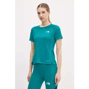 The North Face tricou sport Sunriser culoarea verde, NF0A8BBX6GO1 imagine