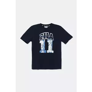 Fila tricou de bumbac pentru copii ILLERRIEDEN culoarea albastru marin, cu imprimeu, FAT0681 imagine
