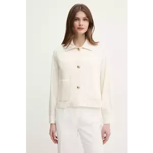 Marella sacou Emme by Marella culoarea bej, oversize, neted, 2515041091200 imagine