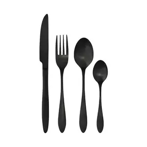 Madam Stoltz set de tacamuri 4-pack culoarea negru imagine