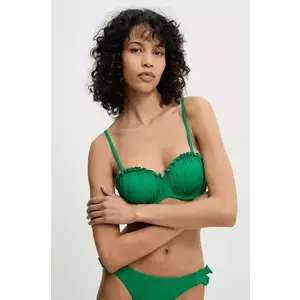 Answear Lab sutien de baie culoarea verde, cupa rigidizata imagine