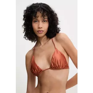 Answear Lab sutien de baie culoarea auriu, cupa usor rigidizata imagine