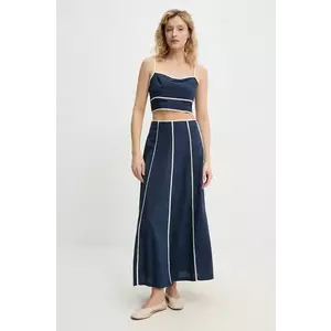 Answear Lab set din top si fusta femei, culoarea albastru marin imagine