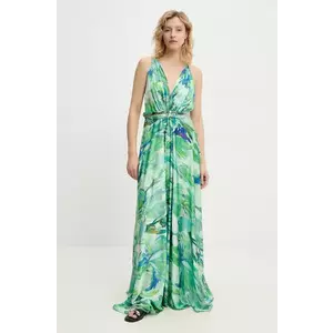 Answear Lab rochie culoarea verde, maxi, evazati imagine
