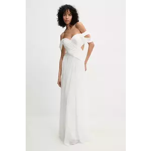 Answear Lab rochie culoarea bej, maxi, evazati imagine