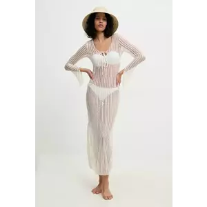 Answear Lab rochie de plaja culoarea bej imagine