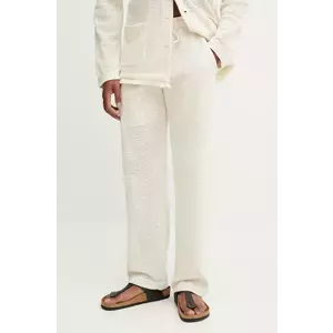 OAS pantaloni barbati, culoarea bej, drept, 5014 imagine