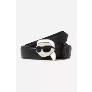 Karl Lagerfeld curea de piele femei, culoarea negru, A2W33073 imagine