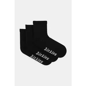 Dickies sosete 3-pack barbati, culoarea negru, DK0A4Z8DBLK1 imagine