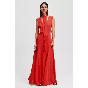 Karl Lagerfeld rochie culoarea rosu, maxi, evazati, A2W13011 imagine