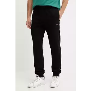 Fila pantaloni de trening Lunigo barbati, culoarea negru, cu imprimeu, FAM0878 imagine