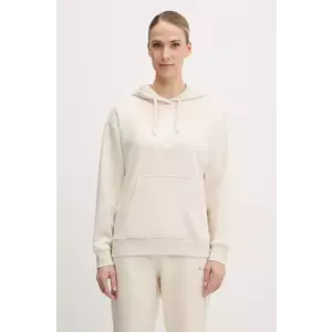 Puma bluza femei, culoarea bej, cu glugă, cu imprimeu, 684983 imagine