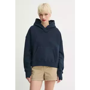 ZADIG&VOLTAIRE bluza femei, culoarea albastru marin, cu glugă, cu imprimeu, JWSS01649 imagine